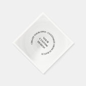 Creëer Uw eigen Aangepast Servet (Hoek)