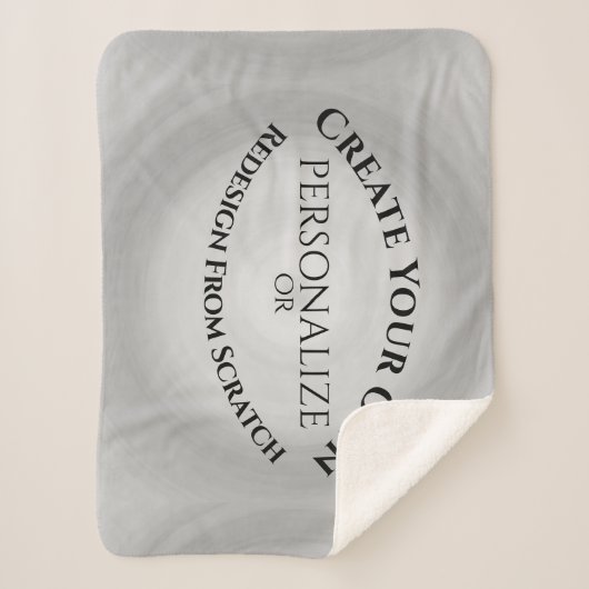 Creëer Uw eigen Aangepast Sherpa Deken (Voorkant)