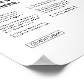 Creëer Uw eigen Aangepast Song Poster (Hoek)