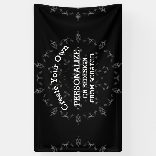 Creëer Uw eigen Aangepast Spandoek (Verticaal)