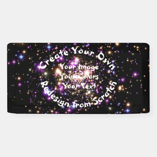 Creëer Uw eigen Aangepast Spandoek (Horizontaal)