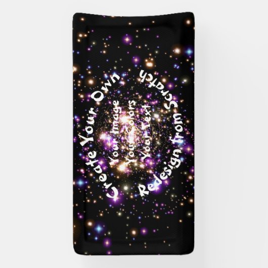 Creëer Uw eigen Aangepast Spandoek (Verticaal)