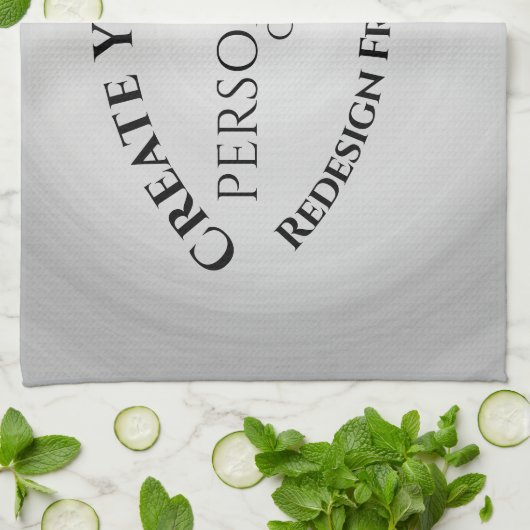 Creëer Uw eigen Aangepast Theedoek (Gevouwen)