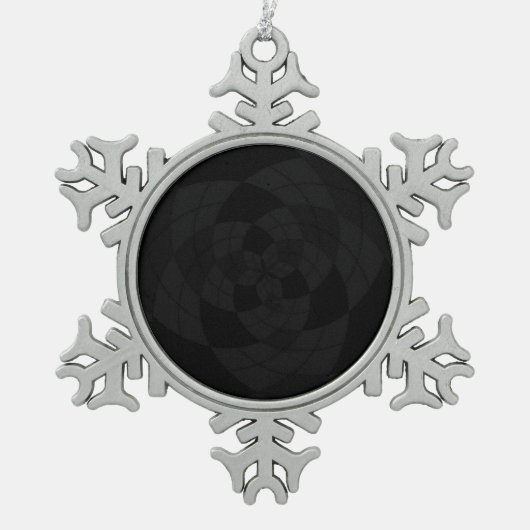 Creëer Uw eigen Aangepast Tin Sneeuwvlok Ornament (Voorkant)