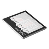 CREËER-UW-EIGEN Aangepast uploadt uw ontwerpdo-lij Notitieblok (Schuin)