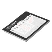 CREËER-UW-EIGEN Aangepast uploadt uw ontwerpdo-lij Notitieblok (Linkerzijde)