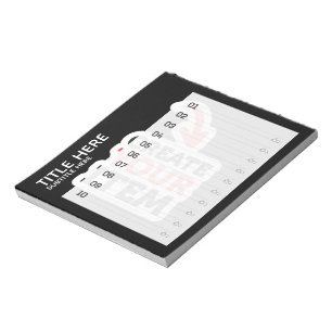 CREËER-UW-EIGEN Aangepast uploadt uw ontwerpdo-lij Notitieblok