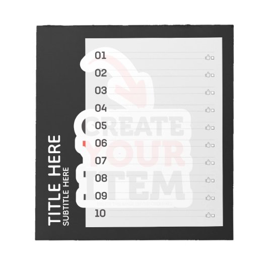 CREËER-UW-EIGEN Aangepast uploadt uw ontwerpdo-lij Notitieblok (Voorkant)