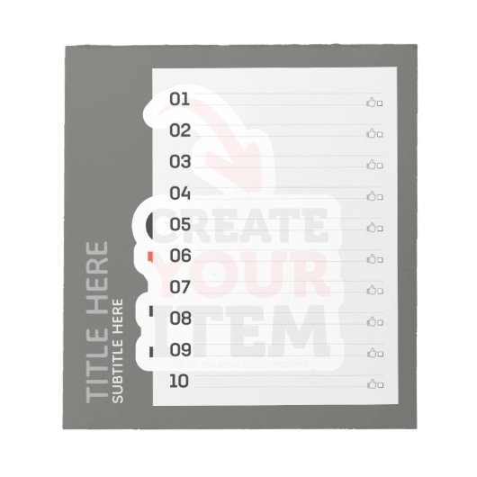 CREËER-UW-EIGEN Aangepast uploadt uw ontwerpdo-lij Notitieblok (Voorkant)