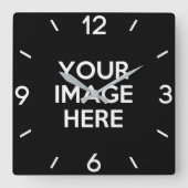 Creëer Uw eigen Aangepast Vierkante Klok (Voorkant)