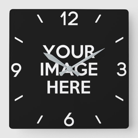Creëer Uw eigen Aangepast Vierkante Klok (Voorkant)