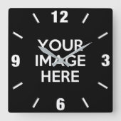 Creëer Uw eigen Aangepast Vierkante Klok (Voorkant)