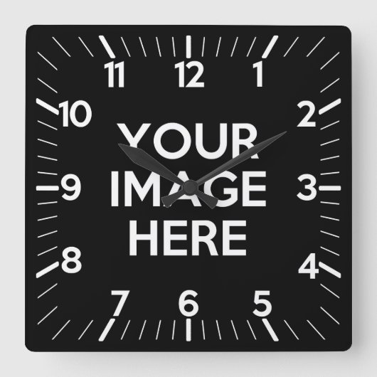 Creëer Uw eigen Aangepast Vierkante Klok (Voorkant)