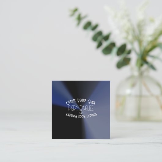 Creëer Uw eigen Aangepast Vierkante Visitekaartje (Staand voorkant)