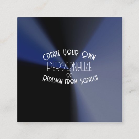Creëer Uw eigen Aangepast Vierkante Visitekaartje (Voorkant)