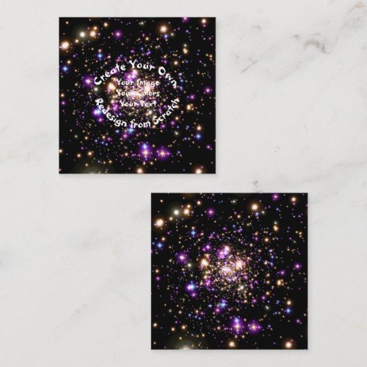 Creëer Uw eigen Aangepast Vierkante Visitekaartje (Voorkant / Achterkant)