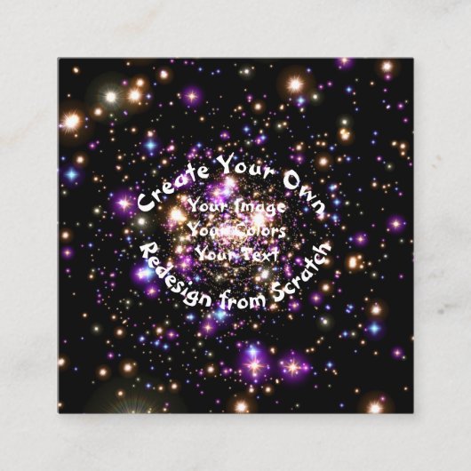 Creëer Uw eigen Aangepast Vierkante Visitekaartje (Voorkant)