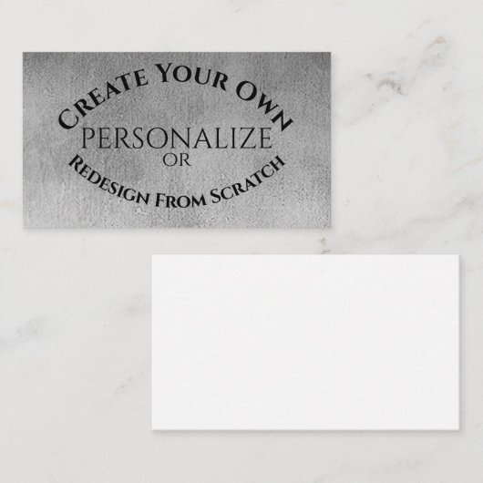 Creëer Uw eigen Aangepast Visitekaartje (Voorkant / Achterkant)