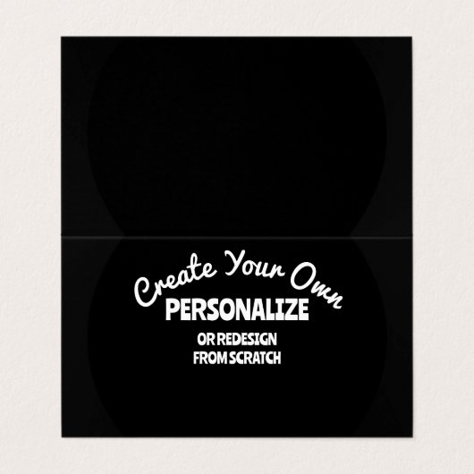 Creëer Uw eigen Aangepast Visitekaartje (Buitenkant ongevouwen)