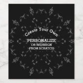 Creëer Uw eigen Aangepast Wijn Etiket (Enkel label)