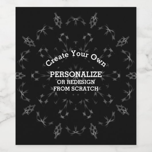 Creëer Uw eigen Aangepast Wijn Etiket (Enkel label)