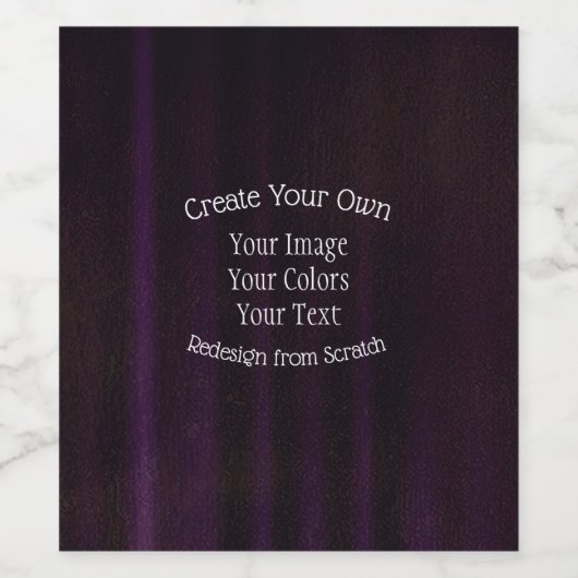 Creëer Uw eigen Aangepast Wijn Etiket (Enkel label)