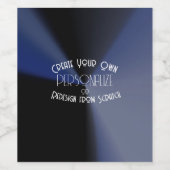 Creëer Uw eigen Aangepast Wijn Etiket (Enkel label)