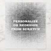 Creëer Uw eigen Aangepast Wijn Etiket (Enkel label)