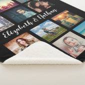 Creëer Uw eigen aangepaste 12 fotocollage-reeks Sherpa Deken (3/4)