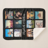 Creëer Uw eigen aangepaste 12 fotocollage-reeks Sherpa Deken (Voorkant (horizontaal))