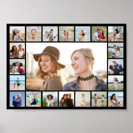 Creëer Uw eigen aangepaste 21 bewerkbare fotokleur Poster