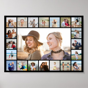 Creëer Uw eigen aangepaste 21 bewerkbare fotokleur Poster