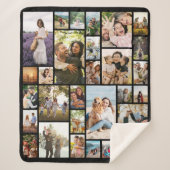 Creëer Uw Eigen Aangepaste 28 Fotocollage Sherpa Deken (Voorkant)