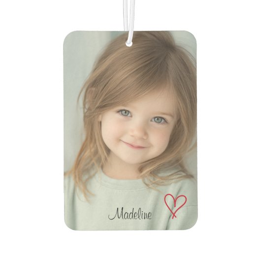 Creëer uw eigen aangepaste 2 foto auto luchtverfri luchtverfrisser (Achterkant)