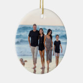 Creëer uw eigen aangepaste 2 foto dubbelzijdig keramisch ornament (Rechts)