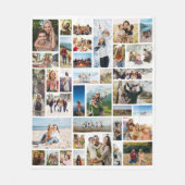 Creëer Uw Eigen Aangepaste 36 Fotocollage Fleece Deken (Voorkant)