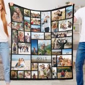 Creëer Uw Eigen Aangepaste 36 Fotocollage Fleece Deken
