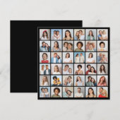 Creëer Uw Eigen Aangepaste 36 Fotocollage Kaart (Voorkant / Achterkant)