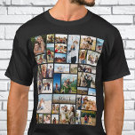 Creëer Uw Eigen Aangepaste 36 Fotocollage T-shirt<br><div class="desc">Maak je eigen foto-T-shirt met 36 van je gekoesterde herinneringen in een moderne fotocollage in rasterstijl. Voeg eenvoudig uw afbeeldingen toe voor een aangepaste foto-inrichting of een uniek gepersonaliseerd cadeau voor familie en vrienden.</div>