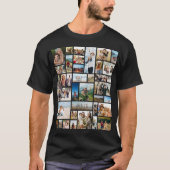 Creëer Uw Eigen Aangepaste 36 Fotocollage T-shirt (Voorkant)