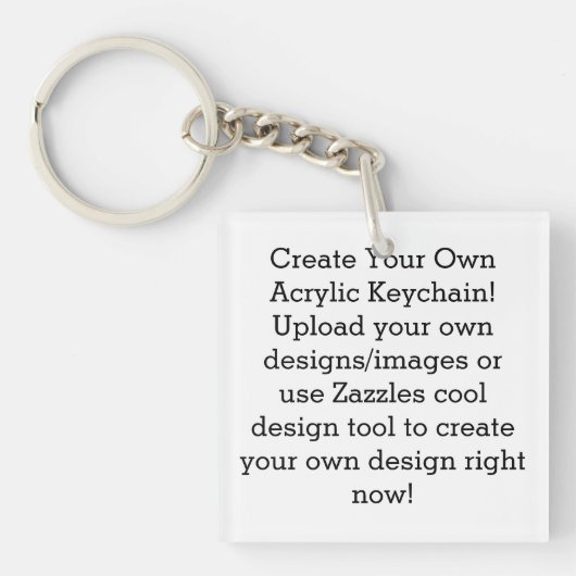 Creëer Uw eigen aangepaste acrylSleutelhanger Sleutelhanger (voorkant)