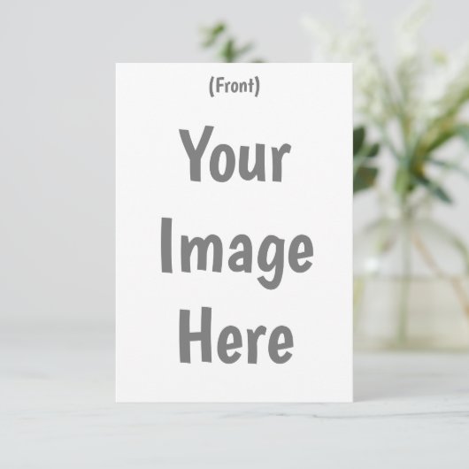 Creëer uw eigen aangepaste afbeelding bericht 3.5  bedankkaart (Staand voorkant)