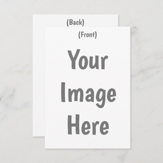 Creëer uw eigen aangepaste afbeelding bericht 3.5 bedankkaart (Voorkant / Achterkant)