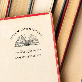 Creëer Uw eigen aangepaste afbeelding Ex Libris Bo Rubberstempel