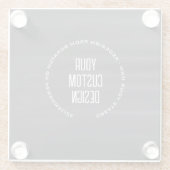 Creëer Uw eigen aangepaste Afbeelding Glazen Onderzetter (Achterkant)