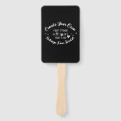 Creëer Uw eigen aangepaste Afbeelding Handwaaier (Voorkant)