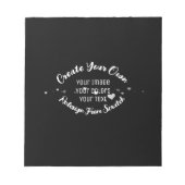 Creëer Uw eigen aangepaste Afbeelding Notitieblok (Voorkant)