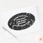 Creëer Uw eigen aangepaste Afbeelding Ovale Sticker (Envelop)
