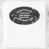 Creëer Uw eigen aangepaste Afbeelding Ovale Sticker (Tas)