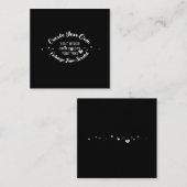 Creëer Uw eigen aangepaste Afbeelding Vierkante Visitekaartje (Voorkant / Achterkant)